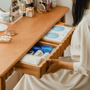 Juego de Silla y Escritorio Nórdico de Madera Maciza Jimei de 90 cm, 110 cm y 130 cm con Cajón, Muebles de Estudio - Product Image 3