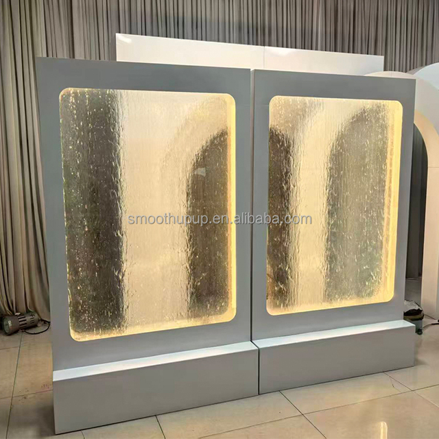 Indoor Led RGB Waterfall Fountain Water Wall Screen Panel Wedding Welcome Sign