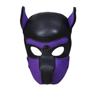 Sexy Dog BDSM Bondage Puppy Play <strong>Hoods</strong> Slave Rubber Pup Ma Sk Fetish Adult Games Couples SM Flirting Game Toys For Erotic <strong>Hoods</strong> - Product Image 5