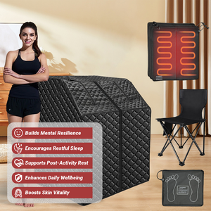 ZT High Quality <b>Portable</b> Foldable Steam <b>Sauna</b> Tent Dry Whole Body Spa Room for Bedroom or Villa Half Body <b>Sauna</b> Steam Bath - Product Image 2