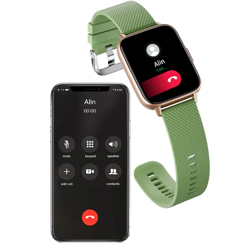 Newest Ip68 Waterproof Fw02 Smart Watch Bt Call Long Battery Steps Tracker Sleep Monitor Fitness Tracker Reloj Smart Watches