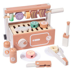 Ensemble de cuisine en bois pour enfants avec accessoires alimentaires, pour les enfants de 4 à 14 ans - Product Image 5