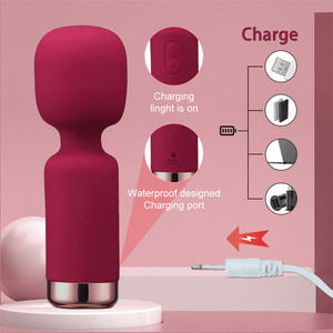 Mini vibromasseur en silicone le plus vendu, <span class=keywords><strong>baguette</strong></span> de massage AV portable en silicone pour femmes, masseur intime sûr pour le corps - Product Image 4