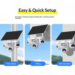 Cámara de seguridad con pinchos, cámara solar, dispositivo de alarma para ventana, CCTV analógico, 8 piezas, para entrada de vehículos, garaje, infrarrojos. - Product Image 2