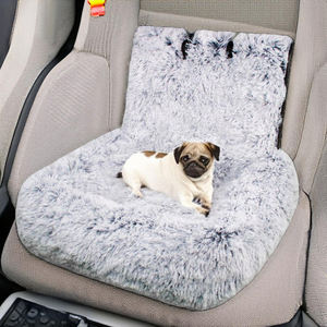 Lit de voyage à motif d'impression de siège de <span class=keywords><strong>voiture</strong></span> pour <span class=keywords><strong>chien</strong></span> en peluche luxueux pour petits à moyens grands chiens pour chats - Product Image 5