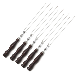 Brochetas de Acero Inoxidable para Asar Kebab, Brochetas Resistentes para Barbacoa, para Alitas de Pollo, Salchichas, <span class=keywords><strong>Champiñones</strong></span>, Accesorio para Parrilla - Product Image 1