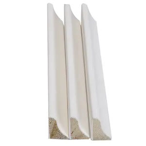 Moulure décorative de corniche en bois blanc, prix bas