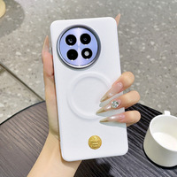 Coque de protection pour appareil photo et boutons en titane gris avec patch doré pour OnePlus 13 13R 15 15T Ace 5 Pro Ace6