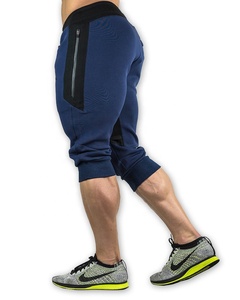 Allenamento uomo 3/4 pantaloni con Zip telefono tasca Cross <span class=keywords><strong>fit</strong></span> pantaloni Capri Mens fitness <span class=keywords><strong>palestra</strong></span> ritagliata pantaloni <span class=keywords><strong>sport</strong></span> in esecuzione pantaloni Capri - Product Image 6