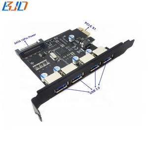 <span class=keywords><strong>4</strong></span> cổng 5Gbps <span class=keywords><strong>USB</strong></span> 3.0 type-một kết nối để <span class=keywords><strong>PCI</strong></span> Express <span class=keywords><strong>PCI</strong></span>-E 1X mở rộng riser thẻ với SATA 15pin cổng điện - Product Image 2