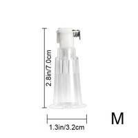 Dispositif d'agrandissement du clitoris et stimulateur anal en acrylique à pression sous vide, 4 tailles, jouet sexuel pour couples