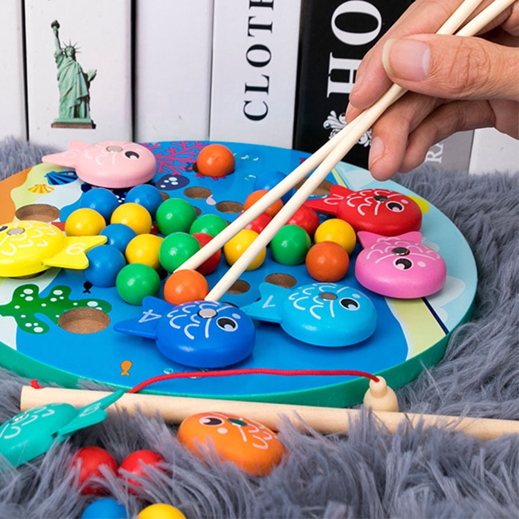 Магнитная рыболовная игра, новый дизайн, тренировочная координация рук и ног