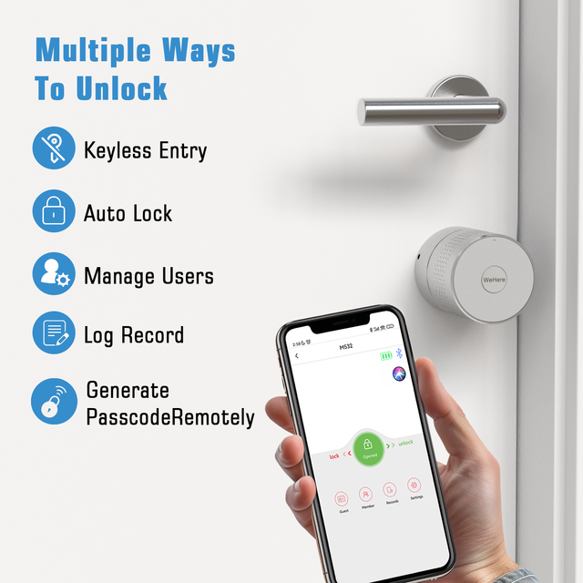 Aurelysse Professional OEM ODM Smart Lock Retrofit Euro Profile Cylinder Tuya/TTlock/Zigbee/Wehere High for Price Home Apartment