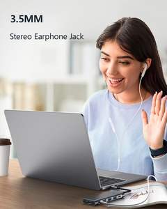 ตัวแปลง USB-C เป็น <span class=keywords><strong>HDMI</strong></span> 4K พร้อมพอร์ต USB-A 3 ช่อง ช่องใส่การ์ด SD/TF และพอร์ตชาร์จ USB-C PD สำหรับ MacBook Pro และอื่นๆ  ปิดหน้าจอได้ด้วยคลิกเดียว 9 in 1 - Product Image 5