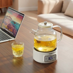 Bouilloire à thé en verre 1L 110V pour l'exportation (US/Canada) – 650W, 6 modes prédéfinis, minuterie 24H, maintien au chaud 4H - Product Image 5