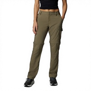 Pantalon de randonnée d'automne pour femmes grandes tailles, plusieurs poches, toile, fermeture éclair, imperméable, séchage rapide, léger, design décontracté - Product Image 3