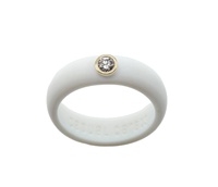 Bague en silicone de qualité supérieure avec moissanite de 0,5 carat et 1 carat |   Bague de mariage de 5,7 mm |   Fabricant de couleurs personnalisées