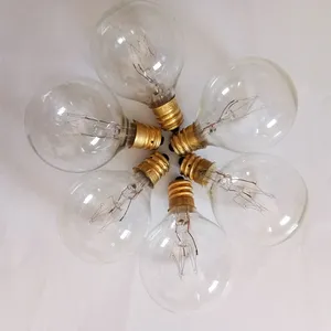 7W E17 Base G50 Globe Ball Light Glass Shell Replacement Bulbs E17 Incandescent Bulbs C9 Bulbs Incnadescent