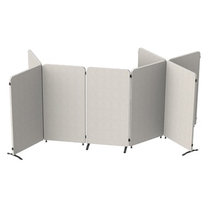 Cách Âm Polyester Vật Nuôi Cảm Thấy Acoustic Tấm Vải Bọc Phân Vùng Văn Phòng Di Động Acoustic Màn Hình Ngăn Phòng - Product Image 4