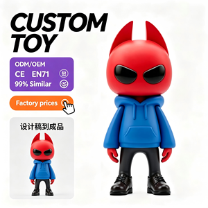 <span class=keywords><strong>Personaggi</strong></span> Cartoon <span class=keywords><strong>di</strong></span> Livello Collezionabile Personalizzabili OEM ODM, Mostro Rosso Trendy, Figurine in PVC Ecologico, Vendita Diretta dalla Fabbrica - Product Image 1