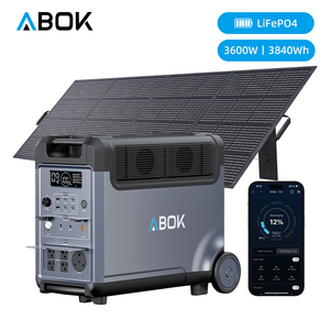 Station d'alimentation portable <span class=keywords><strong>solaire</strong></span> ABOK Ark3600 3600W IP65 en gros, système de panneaux solaires 3840 120-240V <span class=keywords><strong>400W</strong></span>, batterie LiFePO4 4000 cycles - Product Image 1