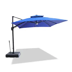 OEM 3M светодиодная подсветка с голубыми зубьями, модный большой зонт, уличные базовые настольные Зонты