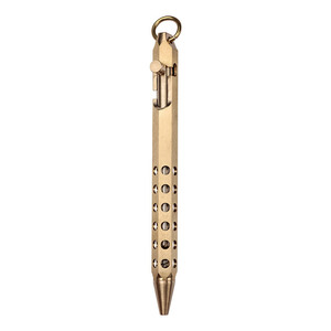 Pistola <span class=keywords><strong>de</strong></span> perno Hexagonal <span class=keywords><strong>de</strong></span> latón macizo Vintage, pluma <span class=keywords><strong>de</strong></span> acción <span class=keywords><strong>de</strong></span> revólver, agujeros <span class=keywords><strong>de</strong></span> tratamiento <span class=keywords><strong>de</strong></span> bronce cepillado, EDC, bolígrafo <span class=keywords><strong>de</strong></span> rifle con gatillo <span class=keywords><strong>de</strong></span> bolsillo <span class=keywords><strong>de</strong></span> seis bordes - Product Image 5