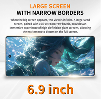 Smartphone Android Tanpa Merek MTK6763 6.6 Inci 4GB 32GB Dual SIM 4G Versi Global Grosir