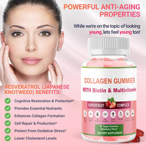 OEM ODM Gummies Vitamina COLÁGENO Biotina Multivitamina Gummies Cabello Uña Crecimiento DE LA <span class=keywords><strong>PIEL</strong></span> Gummy Candy Suplemento dietético para mujeres - Product Image 2