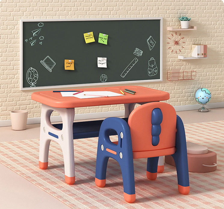 Hot Sale Baby Foldable Plastic Homework Desk Nordic Children
