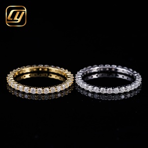 Anillo de Compromiso de Diamantes Cultivados en Laboratorio, Plata S925, Banda Completa de Eternidad, Certificado IGI, Joyería Fina para Mujer, Venta al Por Mayor de Fábrica CHOYUE - Product Image 2