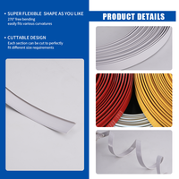 Enseigne LED personnalisable en lettres, bobine de profilé en aluminium avec capuchon de finition en plastique et aluminium, service de découpe et de pliage facile