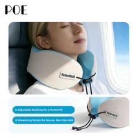 Oreiller de voyage personnalisé en mousse à mémoire de forme, portable, en forme de U, pour le soutien du cou et la relaxation cervicale, lavable, pour avion et voiture