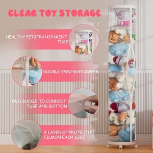 Wholesale <b>Large</b> Eco-Friendly Plastic Bins Child Baby Stuffed Toys Container Kids Storage Box Organizer Space-Saving Living Room - Product Image 3