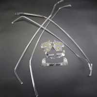 Pour Audi A6L C7 PA 2016-2018 : Bandes lumineuses LED pour phares de voiture, feux de jour DRL, Angel Eyes, puces lumineuses, éclairages, pièces de maintenance