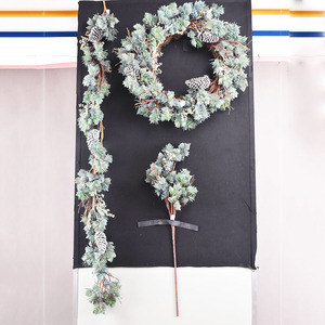 6 ft cao cấp giáng sinh Vòng Hoa Thông lá cho Xmas Bảng trang trí Giáng sinh nhân tạo tuyết tùng vòng hoa - Product Image 6