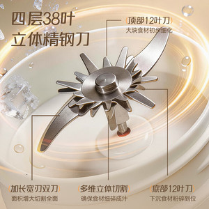 Chigo Portable Juicer <b>Cup</b> 1000Ml Wireless Charging <b>Large</b> Capacity Outdoor Travel Fruit Juicer With Built In Battery - Product Image 3