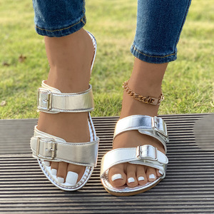 ashion2025 Simple Flat <b>Sandals</b> With New Womens Slippers All-match European American231231 231 - Product Image 3