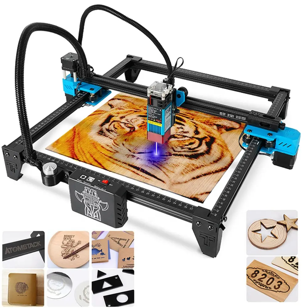 Wood Carving Engraving Cutting Machine Desktop Printer Logo Picture Marking 40x40 Engraving Size 2 Axis DIY Engraver Machine