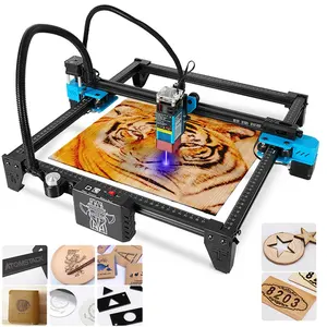 Ahşap oyma oyma kesme makinesi masaüstü yazıcı Logo resim işaretleme 40x40 gravür boyutu 2 eksen DIY gravür makinesi