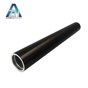 <span class=keywords><strong>Tubo</strong></span> <span class=keywords><strong>redondo</strong></span> de <span class=keywords><strong>aluminio</strong></span> anodizado negro de procesamiento personalizado, tubos de <span class=keywords><strong>aluminio</strong></span> roscados - Product Image 1