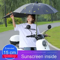 Vente en gros parasol voiture électrique manuel à trois volets parasol moto électrique auvent batterie scooter auvent parapluie pour voyage