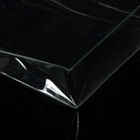 Sac de rangement pour vêtements avec fermeture éclair auto-adhésive, transparent, imperméable et personnalisé pour cosmétiques