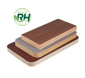 ДСП RUIHE 18 мм, белый дуб, глянцевая поверхность, текстура натурального дерева, сердцевина из тополя, березы, эвкалипта, класс E1, влагостойкая, для гостиной - Product Image 1