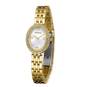 Reloj Ovalado Pequeño de 22.5MM para Mujer, con Cierre de Joyería, Resistente al Agua, Movimiento de Cuarzo Japonés, Acero Inoxidable, Personalizable OEM ODM - Product Image 3