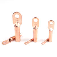 Batterie ronde Non isolée de Type anneau SC/JG, bornes à sertir pour Tube de terre en cuivre pour cosse de câble tubulaire kaluke 6awg haute tension