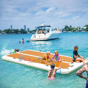 Giải trí thể thao dưới nước Float đảo du thuyền phao bơm hơi máy bay phản lực trượt tuyết bến cảng nổi nền tảng - Product Image 4