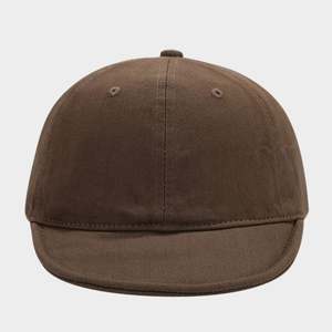 Gorra de béisbol vintage de estilo urbano deportivo para mujer, de tela suave, personalizada, con visera corta, con logo, a la moda, lavada, para parejas, estilo utilitario. - Product Image 4