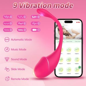 Brinquedos sexuais adultos para meninas App Controle Remoto Vibração Masturbador Elétrico Alimentado por USB com Vibração para Egg Dildo - Product Image 6