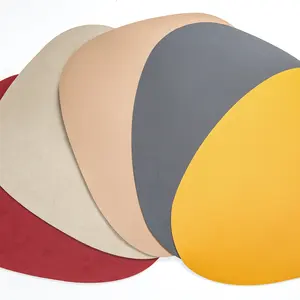 بك جلدية أنيقة قياسية الوسادة طاولة طعام حصيرة العزل الحراري تحديد الموقع - Product Image 1